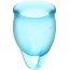 Набор из 2 менструальных чаш Satisfyer Feel Confident, голубой - Фото №3