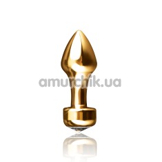 Анальная пробка Fetish Fantasy Gold Mini Luv Plug, золотая - Фото №1