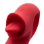 Вибратор для клитора и точки G Tongue Licking Vibrator, красный - Фото №3