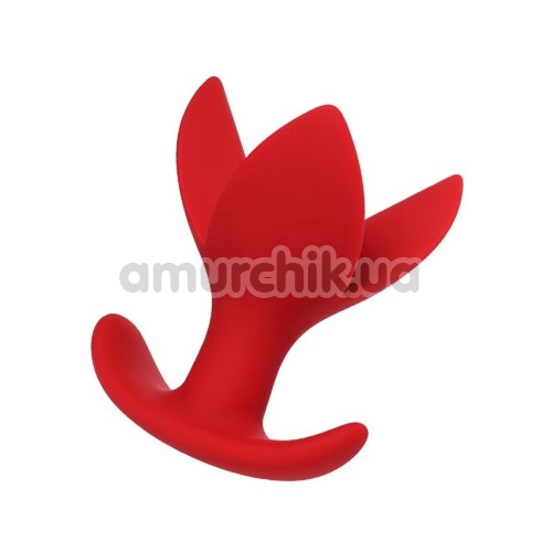 Анальная пробка ToDo Expander Plug Flower 9 см, красная - Фото №1