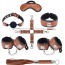 Бондажный набор sLash Snakeskin Bondage Set, коричневый - Фото №0