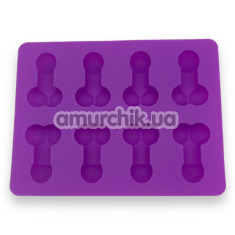 Форма для випічки та льоду Penis Baking Mold, фіолетова - Фото №1