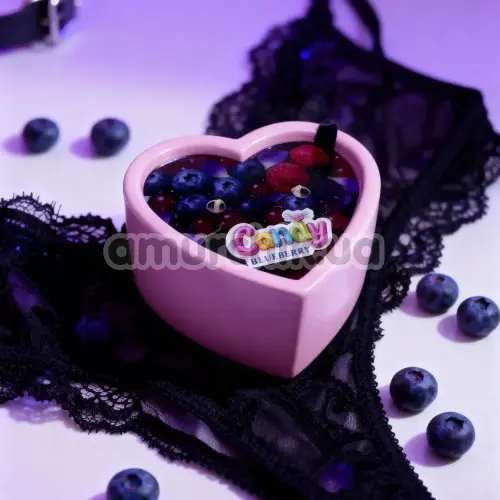 Свеча для массажа Candy Heart Blueberry - черника, 70 мл