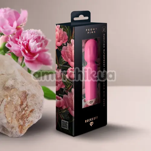 Універсальний вібромасажер Rocks-Off Peony Pink, рожевий