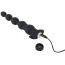 Анальная цепочка с вибрацией Power Vibe Collection Beady, черная - Фото №2