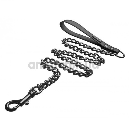 Повідок Tom of Finland Chain Leash, чорний - Фото №1