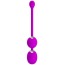 Вагинальные шарики с вибрацией Pretty Love Werner, фиолетовые - Фото №1