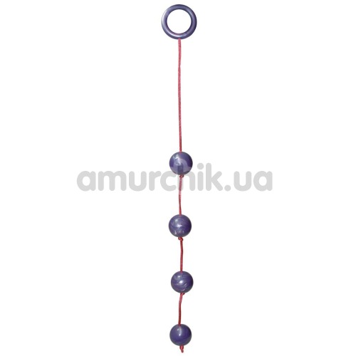 Анальний ланцюжок Sensation Anal Beads Large, фіолетовий - Фото №1