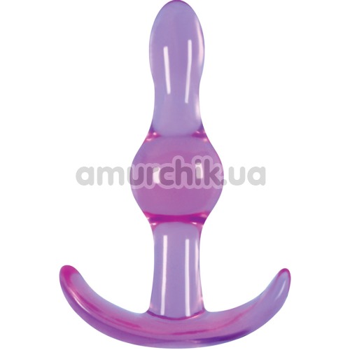 Анальна пробка Jelly Rancher Wave T-plug, фіолетова - Фото №1