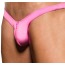 Трусы-стринги мужские Microfiber Zip Up Low-Rise Thong, розовые - Фото №3