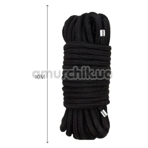 Мотузка Mai Attraction Pleasure Toys Bondage Rope 10m, чорна