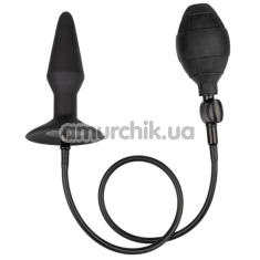 Анальный расширитель Silicone Inflatable Plug M, черный - Фото №1
