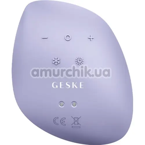 Ультразвуковой массажер-маска для лица Geske Sonic Warm & Cool Mask 9 in 1, фиолетовый