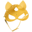 Маска Кішечки DS Fetish Leather Cat Mask, золота - Фото №5