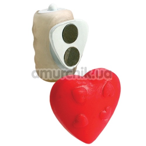 Клиторальный вибратор Vibrating Panty Pal Heart - Фото №1