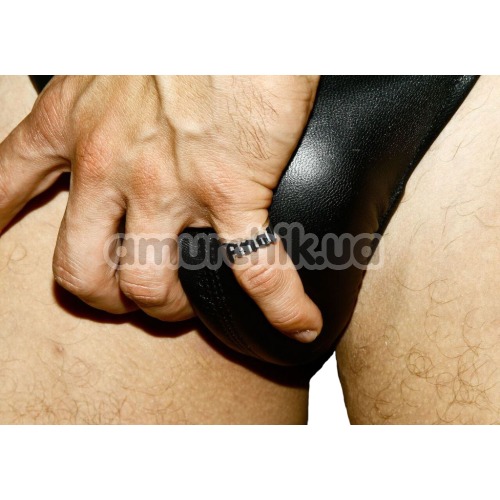 Чоловічі труси Tom of Finland Leather Jock Strap, чорні