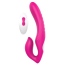 Безремневой страпон с вибрацией Vibes Of Love Remote Double Dipper, розовый - Фото №0