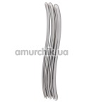 Набір з 3 уретральних вставок Steel Dilator Set, срібний - Фото №1