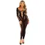 Комбінезон Leg Avenue Opaque Cut-Out Footless Bodystocking, чорний - Фото №1
