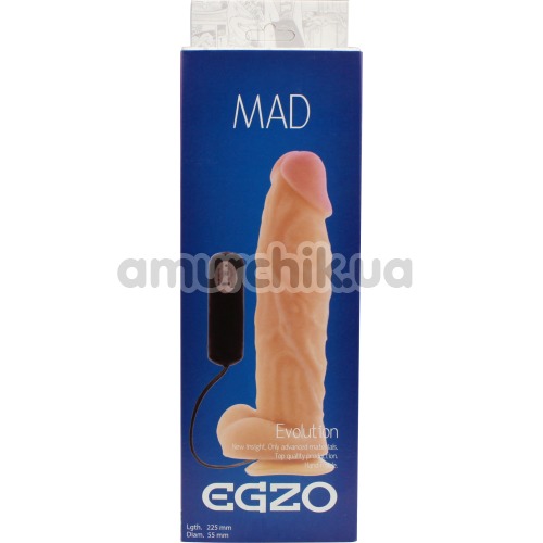 Вибратор Mad Egzo Evolution 2661, телесный