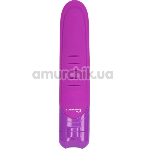 Вибратор Slaphappy The New 5-In-1 Vibrator, фиолетовый - Фото №1