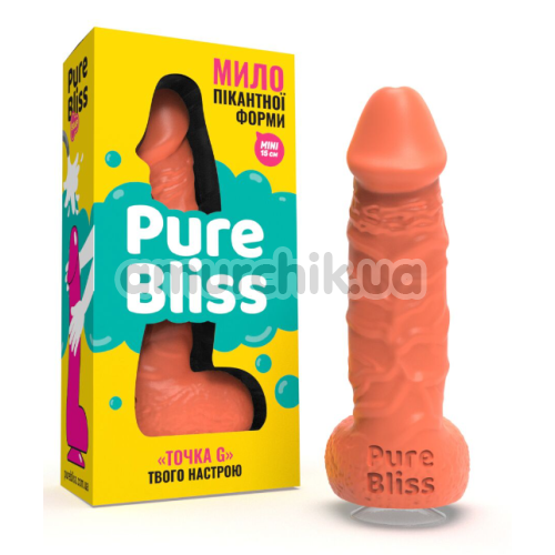 Мило у вигляді пеніса з присоскою Pure Bliss Mini, помаранчеве