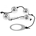 Анальные шарики Kinx Heavy Metal Anal Beads, серебряные - Фото №1