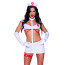 Костюм медсестры Leg Avenue Heartstopping Nurse Costume белый: платье + чепчик + перчатки + гартер - Фото №0