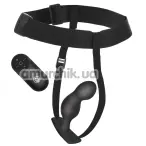 Вибростимулятор простаты с поясом Master Series P-Spot Plugger, черный - Фото №1