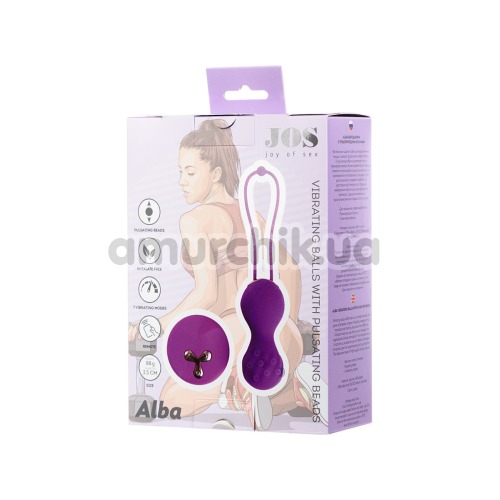 Вагінальні кульки з вібрацією JOS Alba, фіолетові