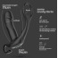 Вибростимулятор простаты с эрекционным кольцом и толчками Crushious Magoo, черный - Фото №7