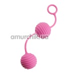 Вагинальные шарики Pleasure Balls, розовые - Фото №1