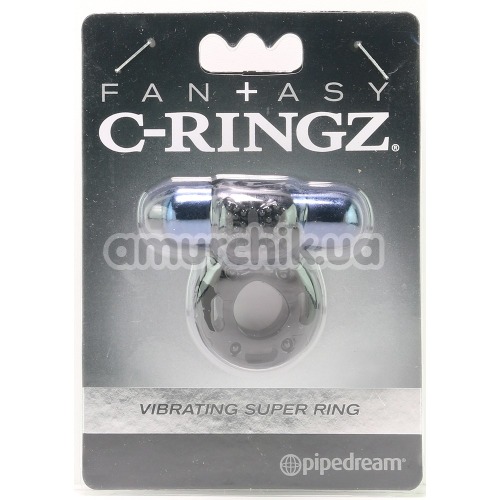 Віброкільце Fantasy C-Ringz Vibrating Super Ring, чорне