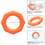 Эрекционное кольцо для члена Alpha Liquid Silicone Sexagon Ring, оранжевое - Фото №5