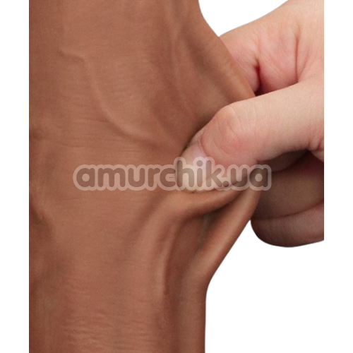 Фаллоимитатор Sliding-Skin Dual Layer Dong King Sized 13.5, светло-коричневый