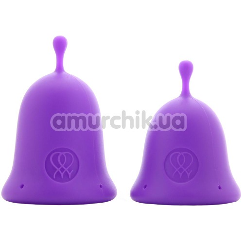 Набор из 2 менструальных чаш Jimmyjane Intimate Care Menstrual Cups, фиолетовый