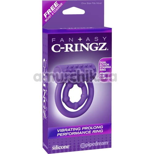 Віброкільце Fantasy C-Ringz Vibrating Prolong Performance Ring, фіолетове