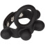 Ерекційне кільце для члена Weighted Silicone Medium C-Ring Ball Stretcher, чорне - Фото №3