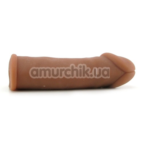 Насадка-подовжувач члену Futurotic Penis Extender, коричнева