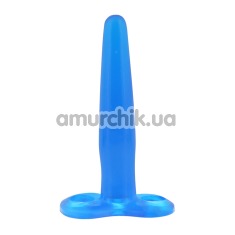 Анальная пробка Butt Hungry Silicon Anal Tool, голубая - Фото №1
