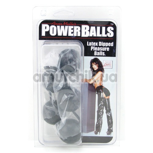 Анально-вагінальні кульки Power Balls, чорні