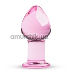 Анальная пробка Gildo Handmade Glass Buttplug No.26, розовая - Фото №1
