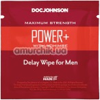 Серветка-пролонгатор Doc Johnson Power + Delay Wipe - Фото №1