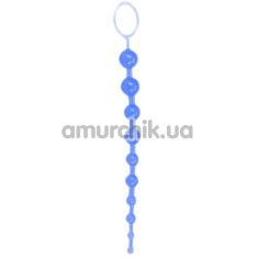 Анальная цепочка Oriental Jelly Butt Beads синяя - Фото №1