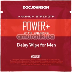 Салфетка-пролонгатор Doc Johnson Power+ Delay Wipe - Фото №1