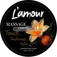 Масажна свічка L'amour Massage Candle Blossoming Neroli - неролі, 30 мл - Фото №1