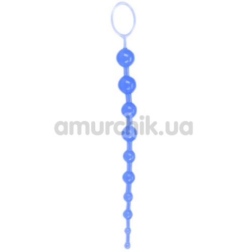 Анальний ланцюжок Oriental Jelly Butt Beads синій - Фото №1