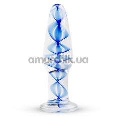 Анальна пробка Gildo Handmade Glass Buttplug No.23, блакитна - Фото №1