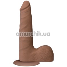 Фалоімітатор The Realistic Cock UR3 19 см з мошонкою, коричневий - Фото №1