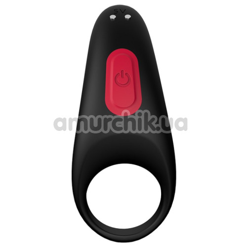Виброкольцо для члена Rings Of Love Remote Cockring, черное
